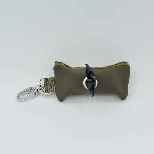 Kotbeutelspender Khaki-Grün